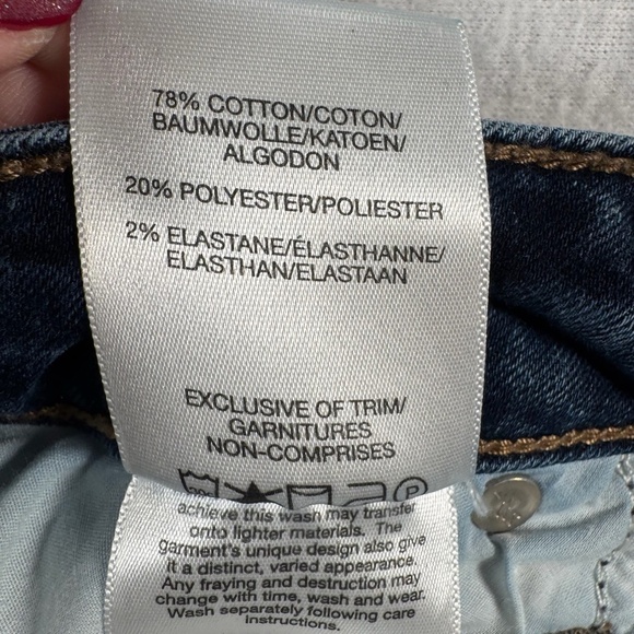 Silver Jeans Womens 18 Blue Boyfriend Straight Mid Rise Medium Wash Stretch - Picture 5 of 11